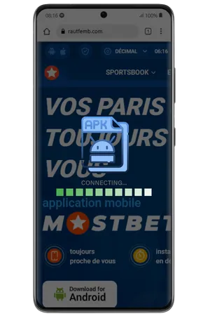 Download Mostbet APK Maroc process